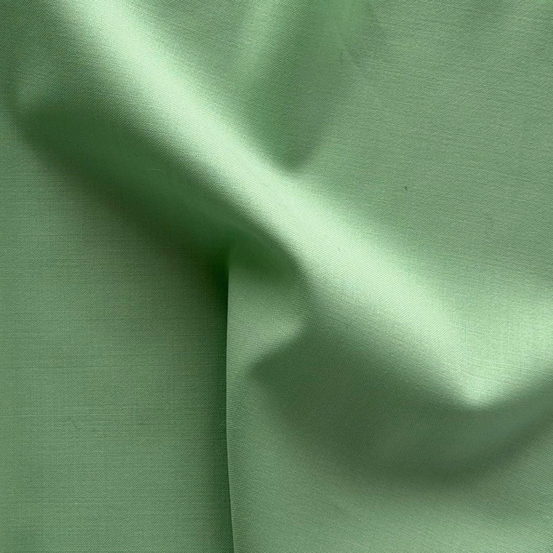 Lighter-Weight Spearmint Stretch Wool Suiting (Made in Italy)