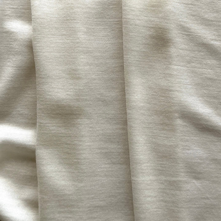 Lighter-Weight Winter White Wool Jersey Knit (Made in Italy)