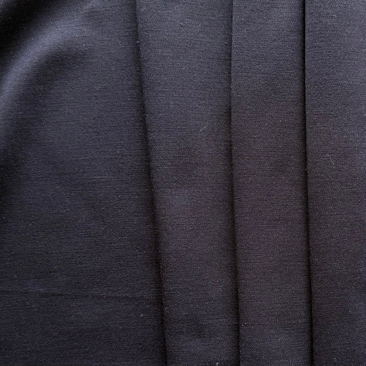 Loro Piana Mid-Weight India Ink Blue Wool Jersey Knit (Made in Italy)