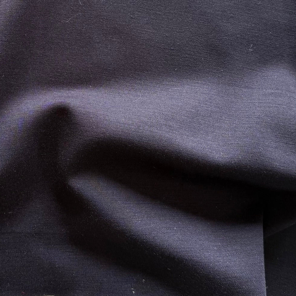 Loro Piana Mid-Weight India Ink Blue Wool Jersey Knit (Made in Italy)