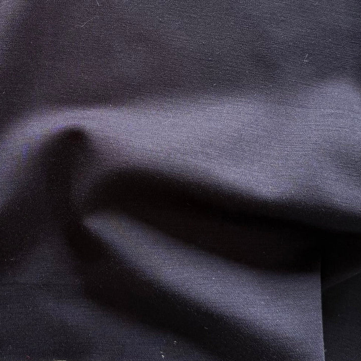 Loro Piana Mid-Weight India Ink Blue Wool Jersey Knit (Made in Italy)