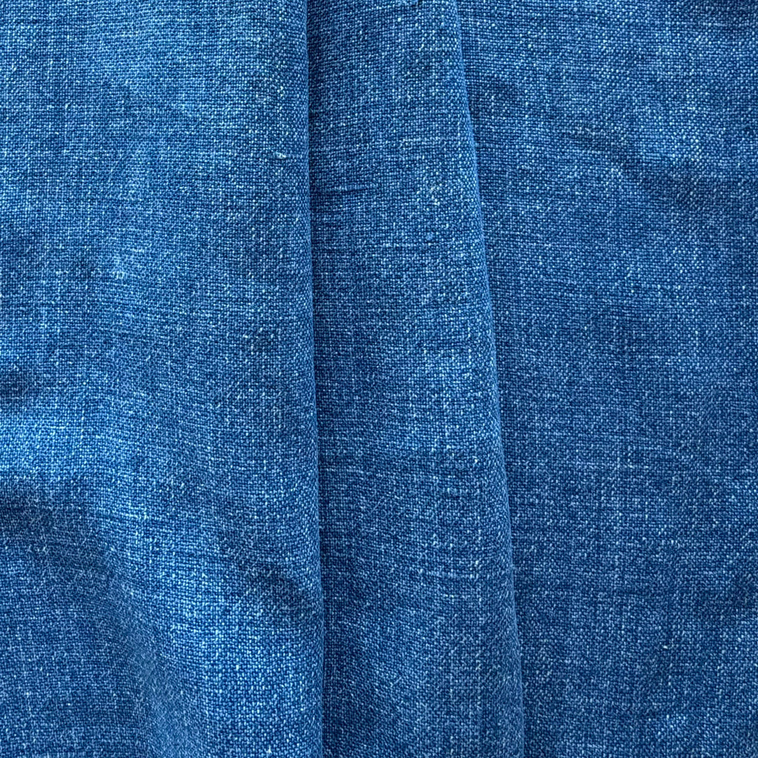 Heavier Mid-Weight Lapis Rustic Linen (Made in India)
