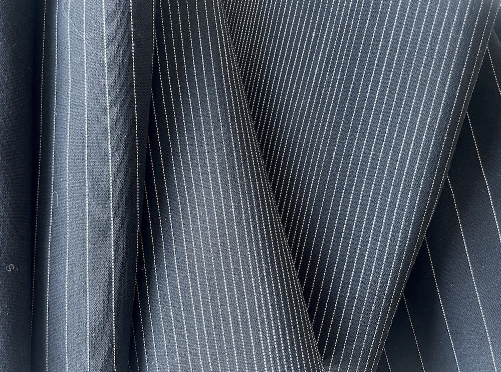 Denim Blues & Black Soft Twill Coating – Britex Fabrics