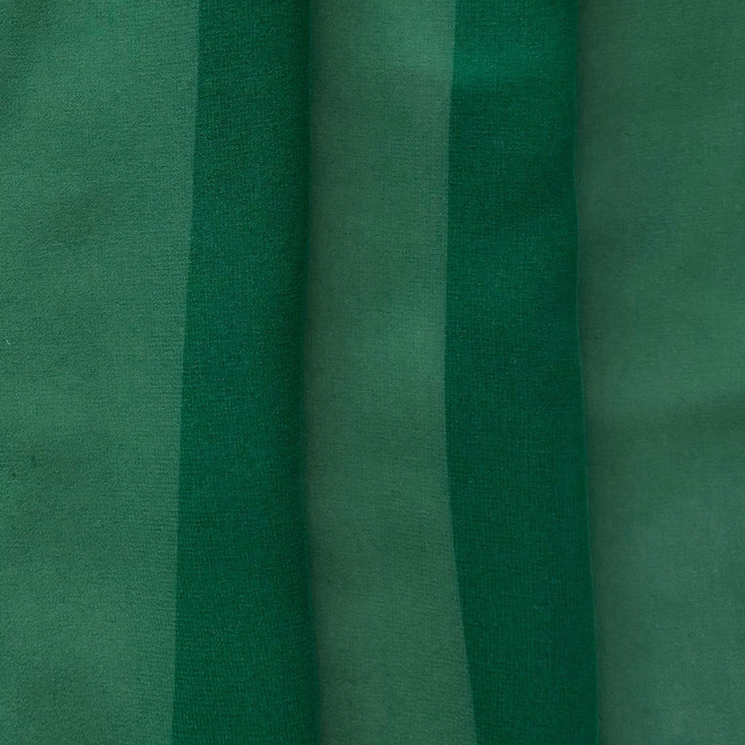 Semi-Sheer Evergreen Glade Silk Georgette (Made in Italy)
