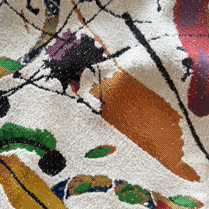 De Kooning Was Here Embroidered Cotton Blend Bouclé (Made in Turkey)