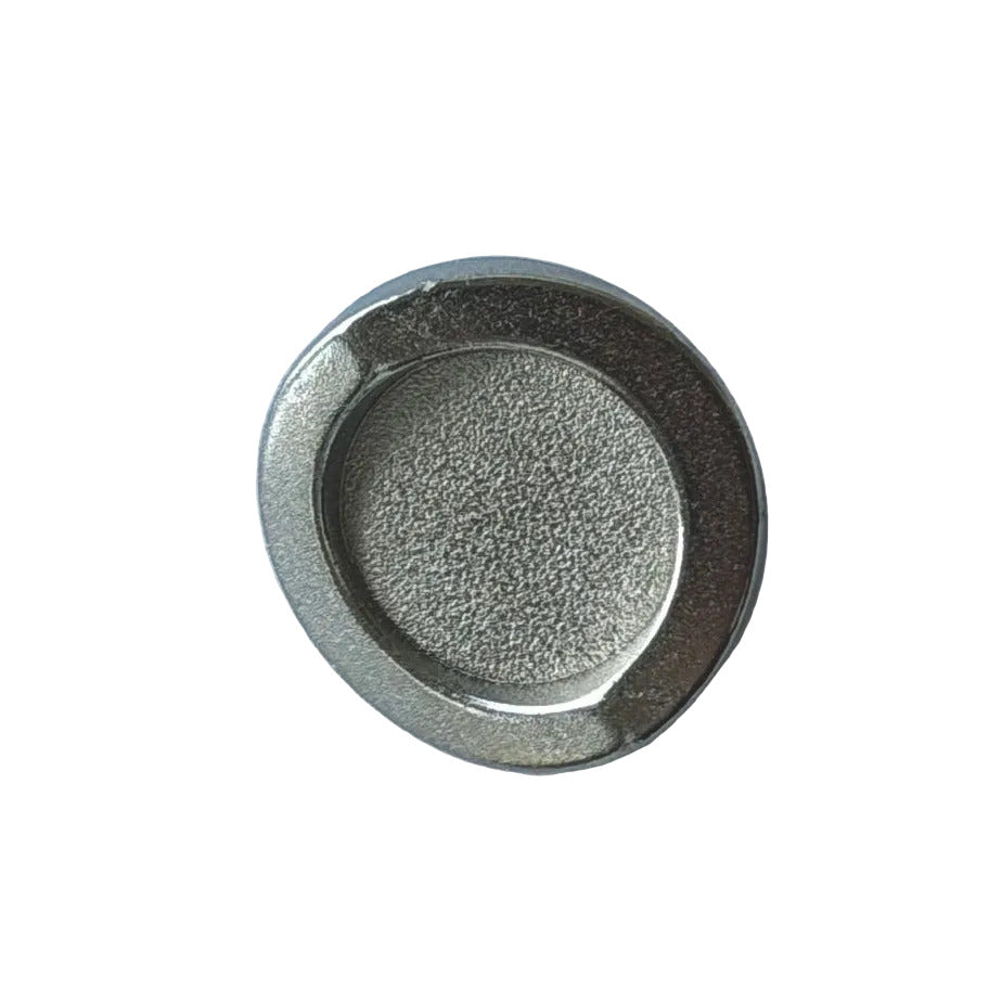 Wide-Rimmed Silver Metal Button (Made in Italy)