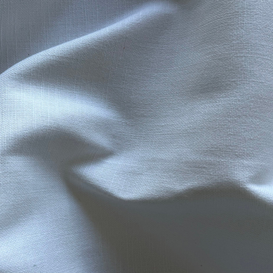 Substantial Bright White Tweedy Linen & Cotton Blend (Made in Brazil)