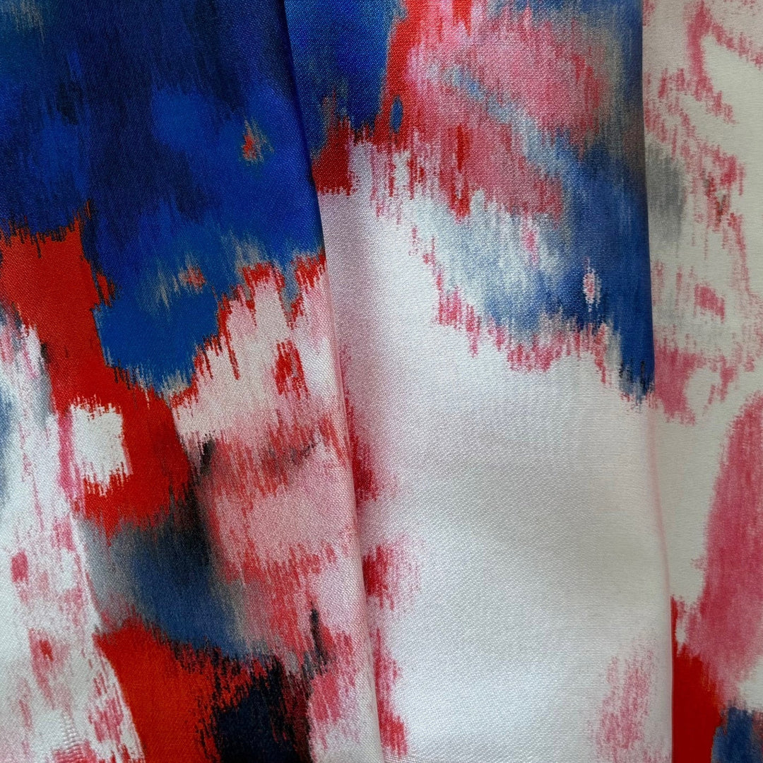 Luigi Verga Mid-Weight Over-Sized Ikat Silk Twill (Made in Italy)