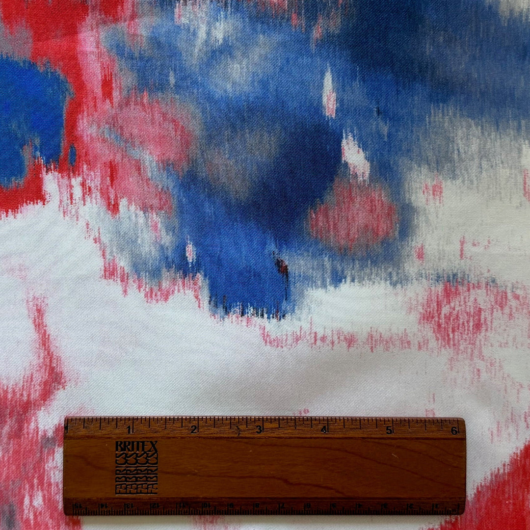 Luigi Verga Mid-Weight Over-Sized Ikat Silk Twill (Made in Italy)