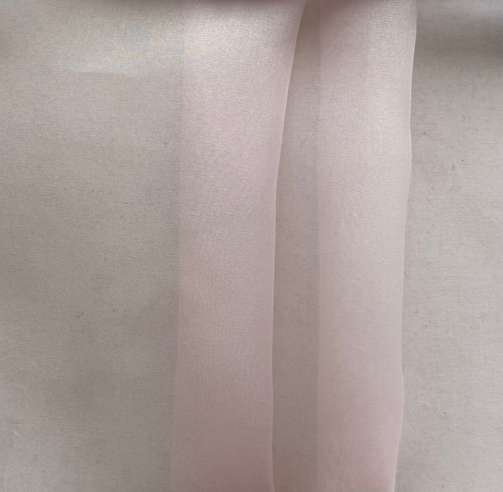 Sheer Fairy Pink Silk Organza