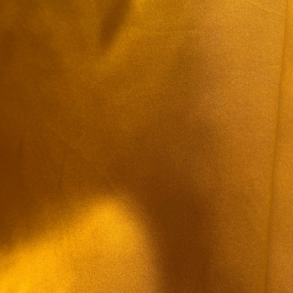 Golden Curry Stretch Silk Satin Charmeuse (Made in Italy)