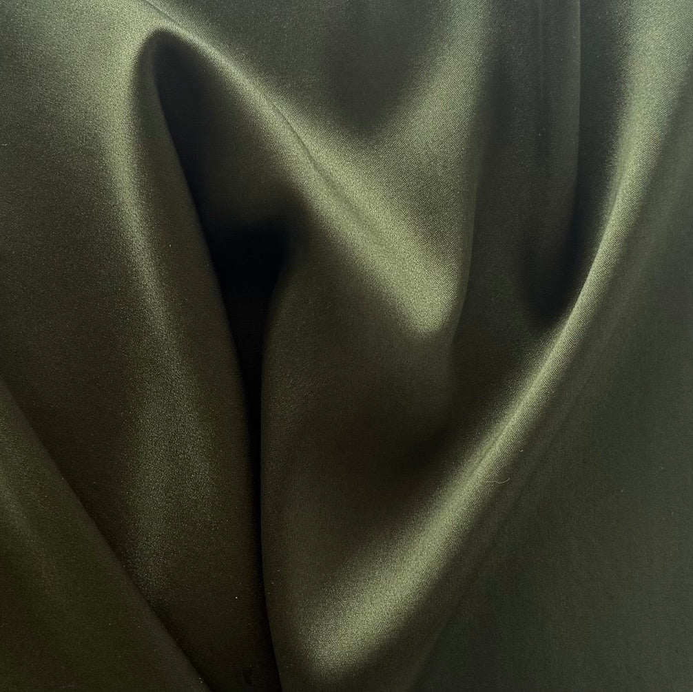 Piney Nighttime Stretch Silk Satin Charmeuse (Made in Italy)