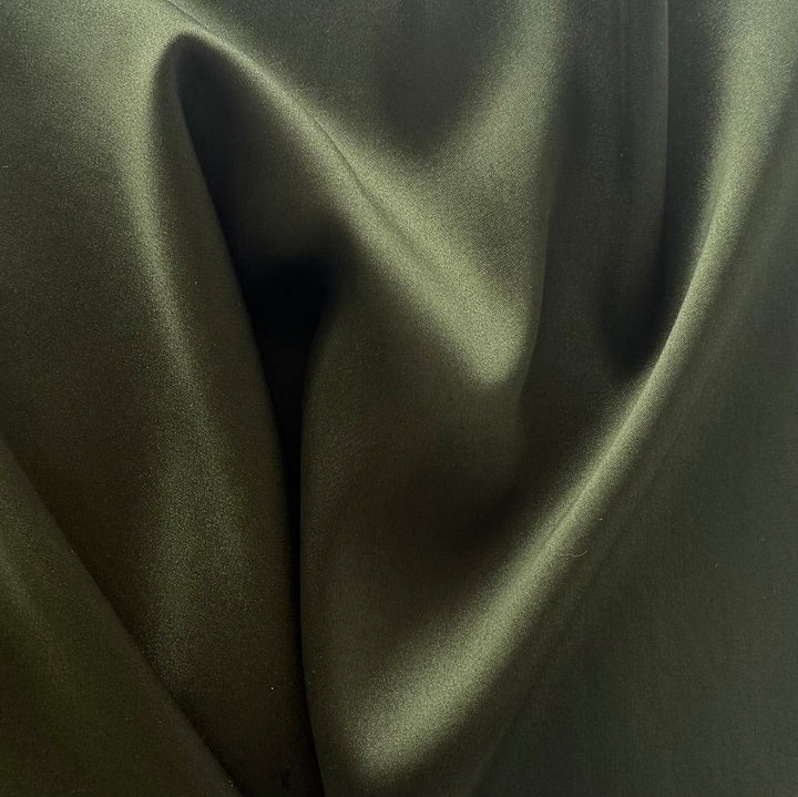 Piney Nighttime Stretch Silk Satin Charmeuse (Made in Italy)