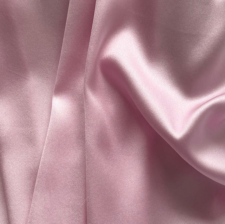 Peppermint Pink Stretch Silk Satin Charmeuse (Made in Italy)