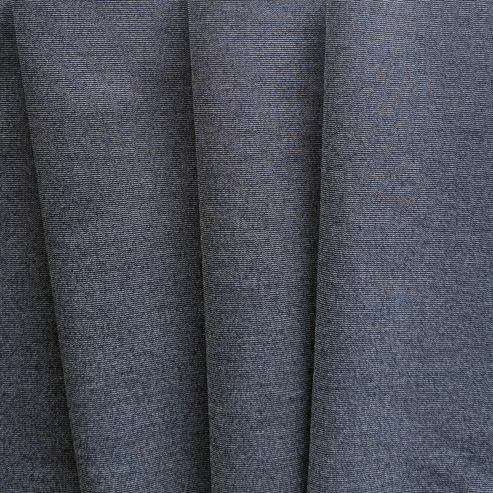 Mid-Weight High Quality Rustic Navy & White Rayon Viscose Blend Ponte Double-Knit