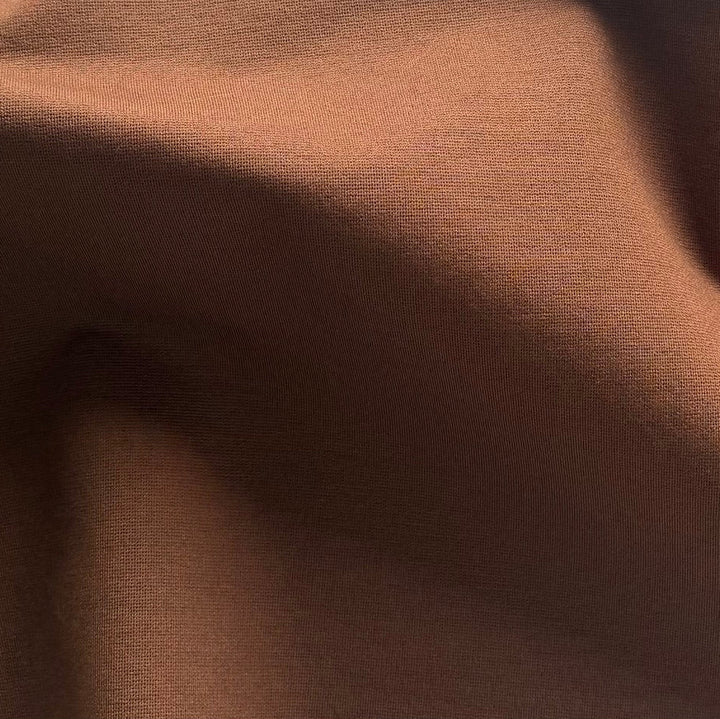High Quality Walnut Brown Rayon Viscose Blend Ponte Double-Knit (Made in Italy)