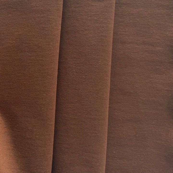 High Quality Walnut Brown Rayon Viscose Blend Ponte Double-Knit (Made in Italy)