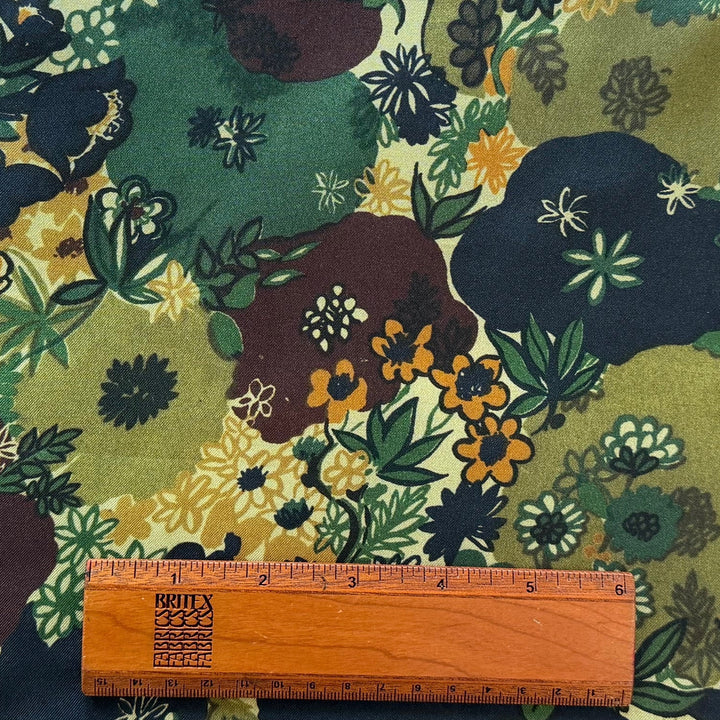 Cameo Meadow Dreamscape Silk Twill (Made in Italy)
