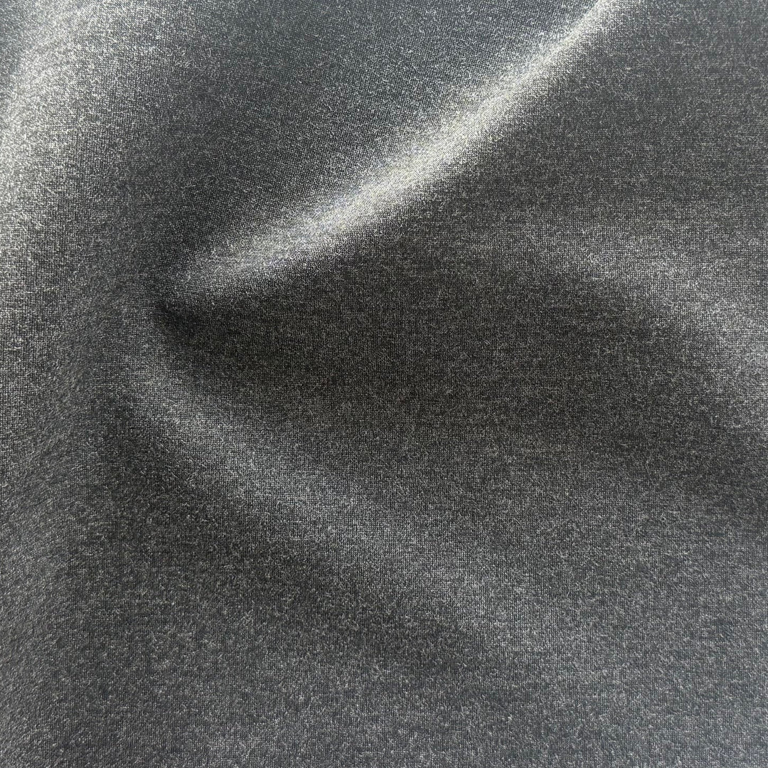 Mid-Weight High Quality Charcoal Rayon Viscose Blend Ponte Double-Knit