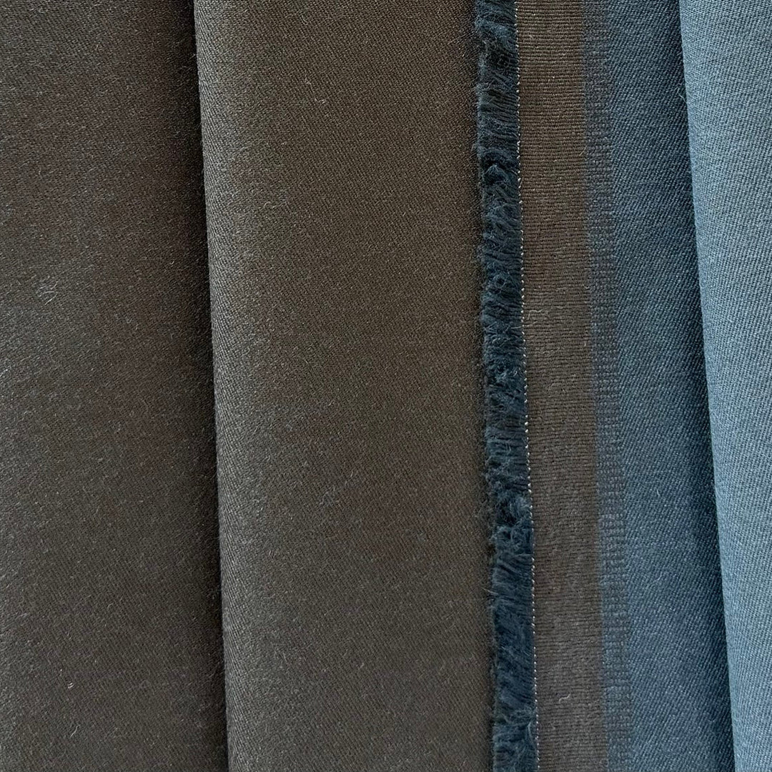 Mid-Weight Chocolate Brown Double-Sided Stretch Cotton Twill