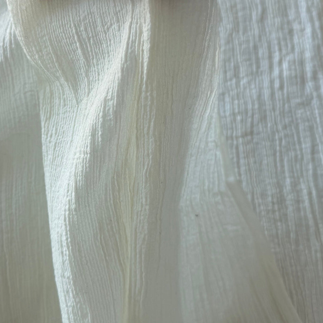 Semi-Sheer Vanilla Gelato Cotton Gauze