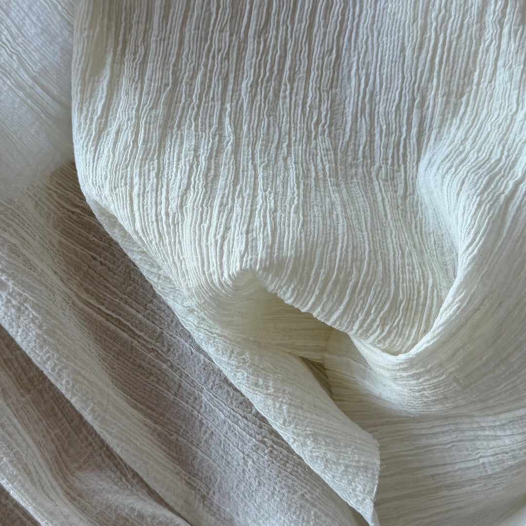 Semi-Sheer Vanilla Gelato Cotton Gauze