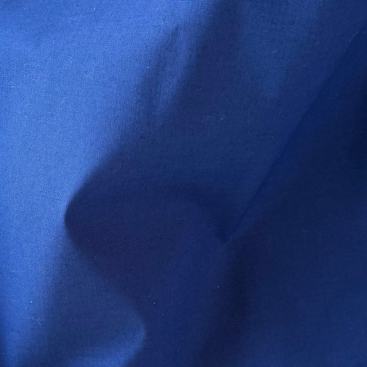 Cobalt Blue Stretch Cotton Poplin Shirting (Made in Japan)