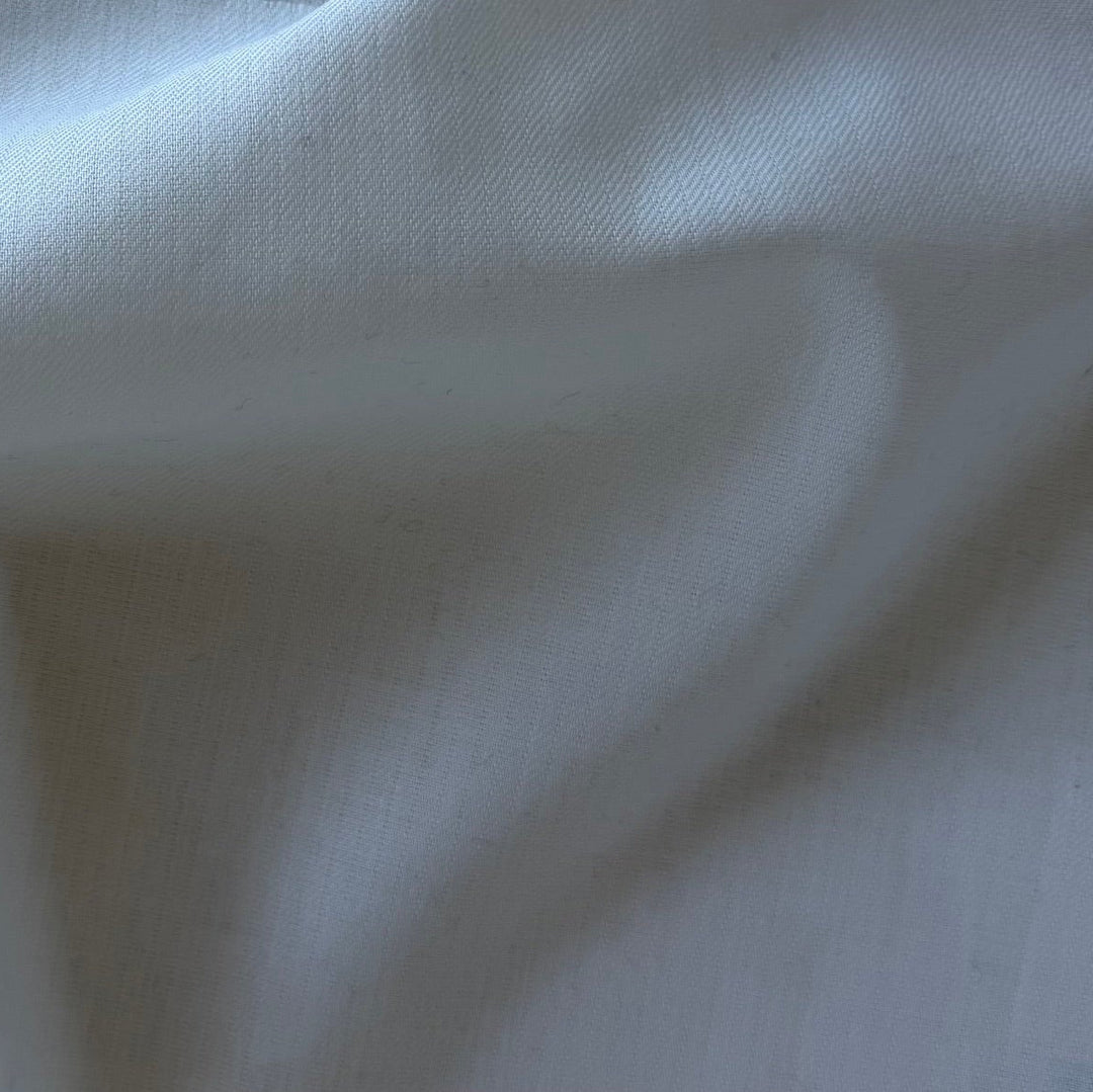 Mini-Herringbone Cotton Boll White Cotton Shirting (Made in Japan)