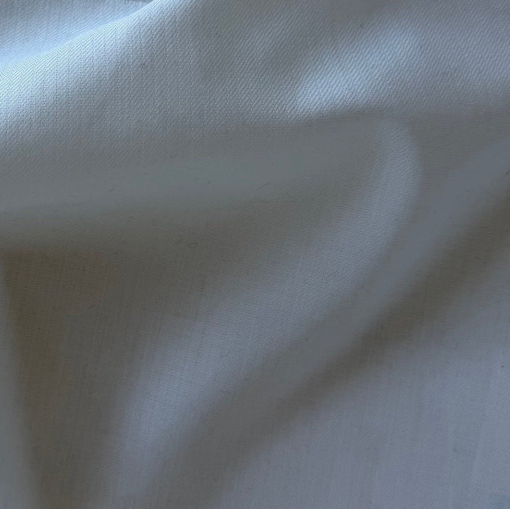 Mini-Herringbone Cotton Boll White Cotton Shirting (Made in Japan)