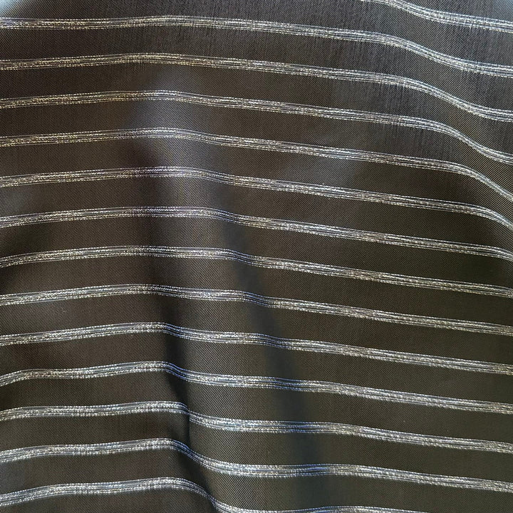 Lighter-Weight Espresso & White Striped Rayon Bemberg Lining