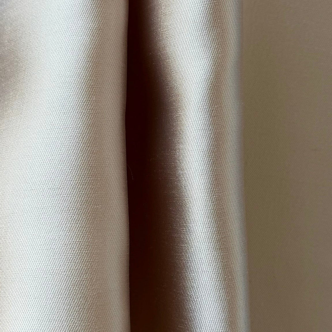 Champagne Crisp Polyester Mikado Twill