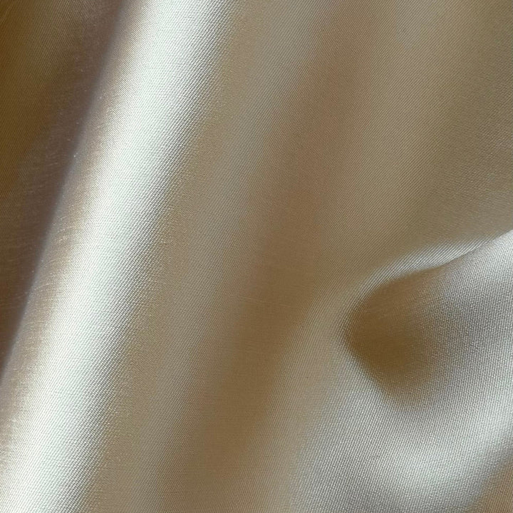 Champagne Crisp Polyester Mikado Twill
