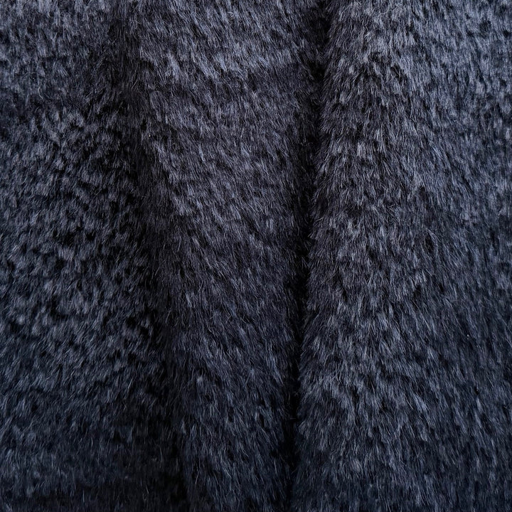 Etro Mid-Weight Midnight Navy Alpaca & Wool Coating (Made in Italy)