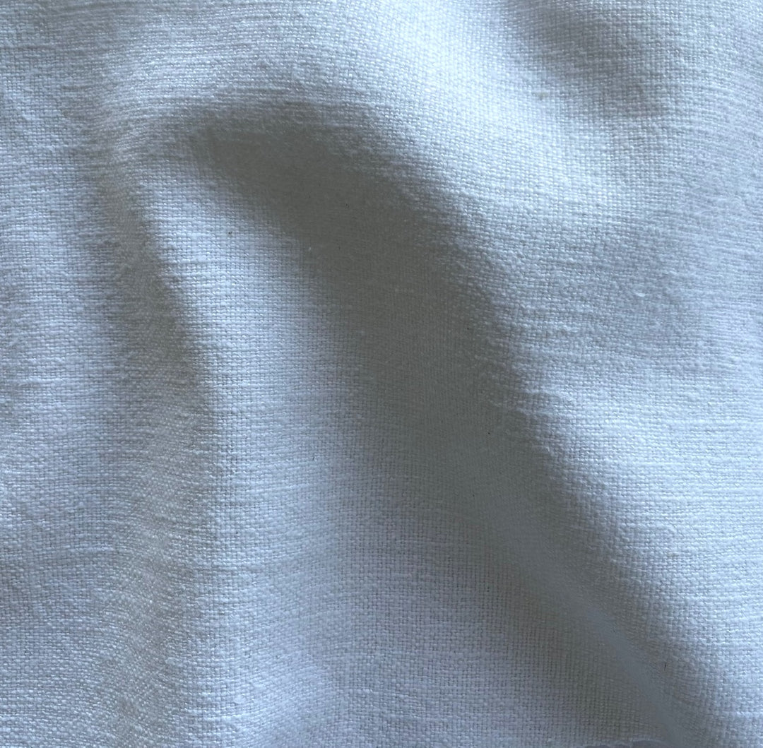 Heavy-Weight Bright White Linen Denim (Made in Belgium)