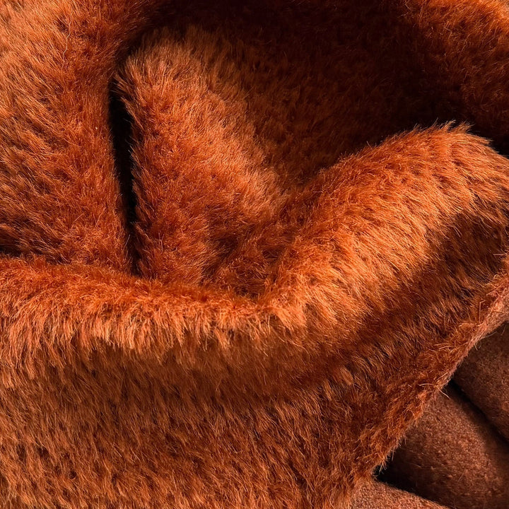 Etro Mid-Weight Rusted Cinnamon Alpaca & Wool Coating (Made in Italy)