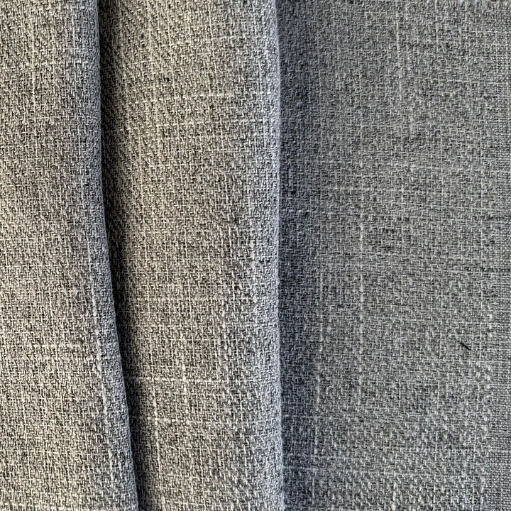 Mid-Weight Charcoal Ghost Windowpane Polyester Suiting