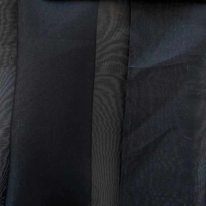 Sheer Black Silk Organza