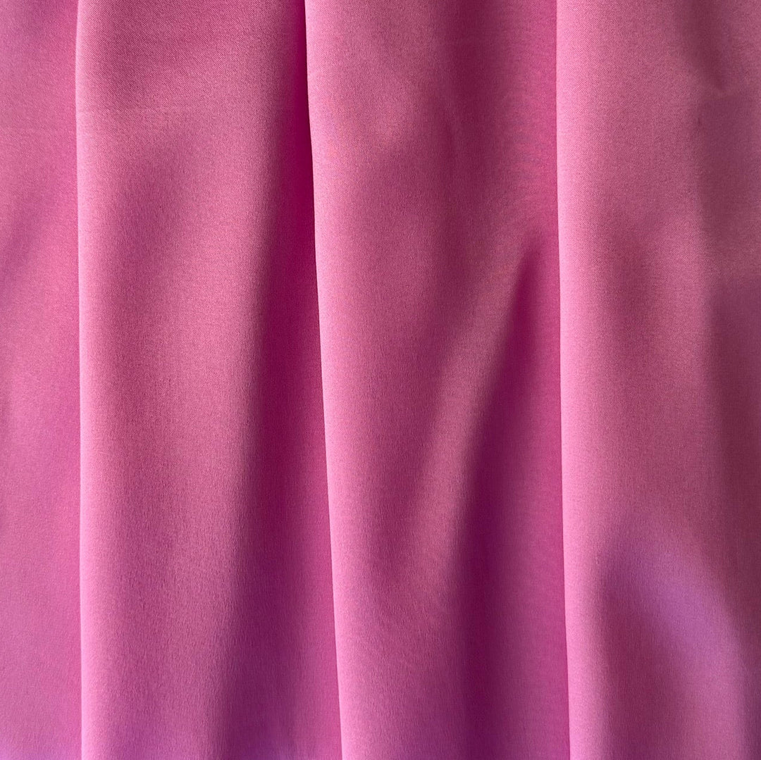 Punch Pink Stretch Silk Satin Charmeuse (Made in Italy)