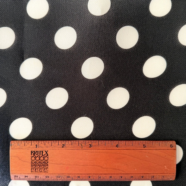Semi-Sheer Extravagant Dotted Silk Mikado (Made in Italy)