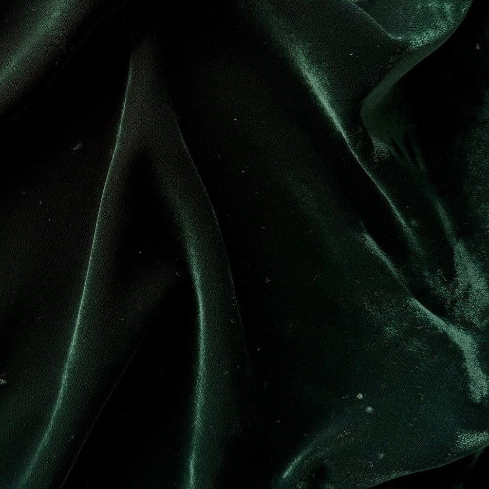 Hunter Green Rayon Blend Velvet