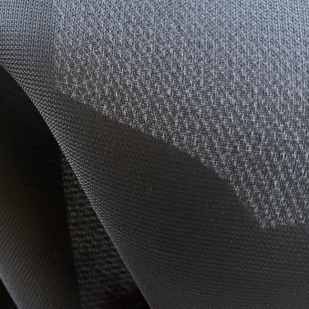 Semi-Sheer Gorgeous Obsidian Textured Silk Mikado (Made in Italy)