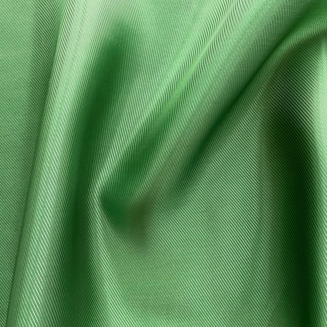 Grass Green Cupro Rayon Bemberg Twill Lining (Made in Italy)