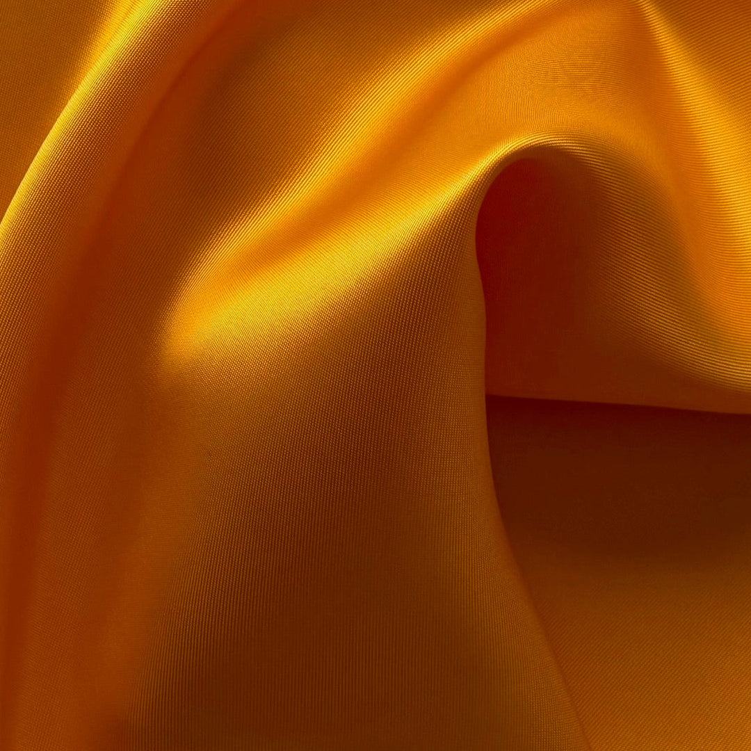 California Orange Poppy Cupro Rayon Bemberg Twill Lining (Made in Italy)