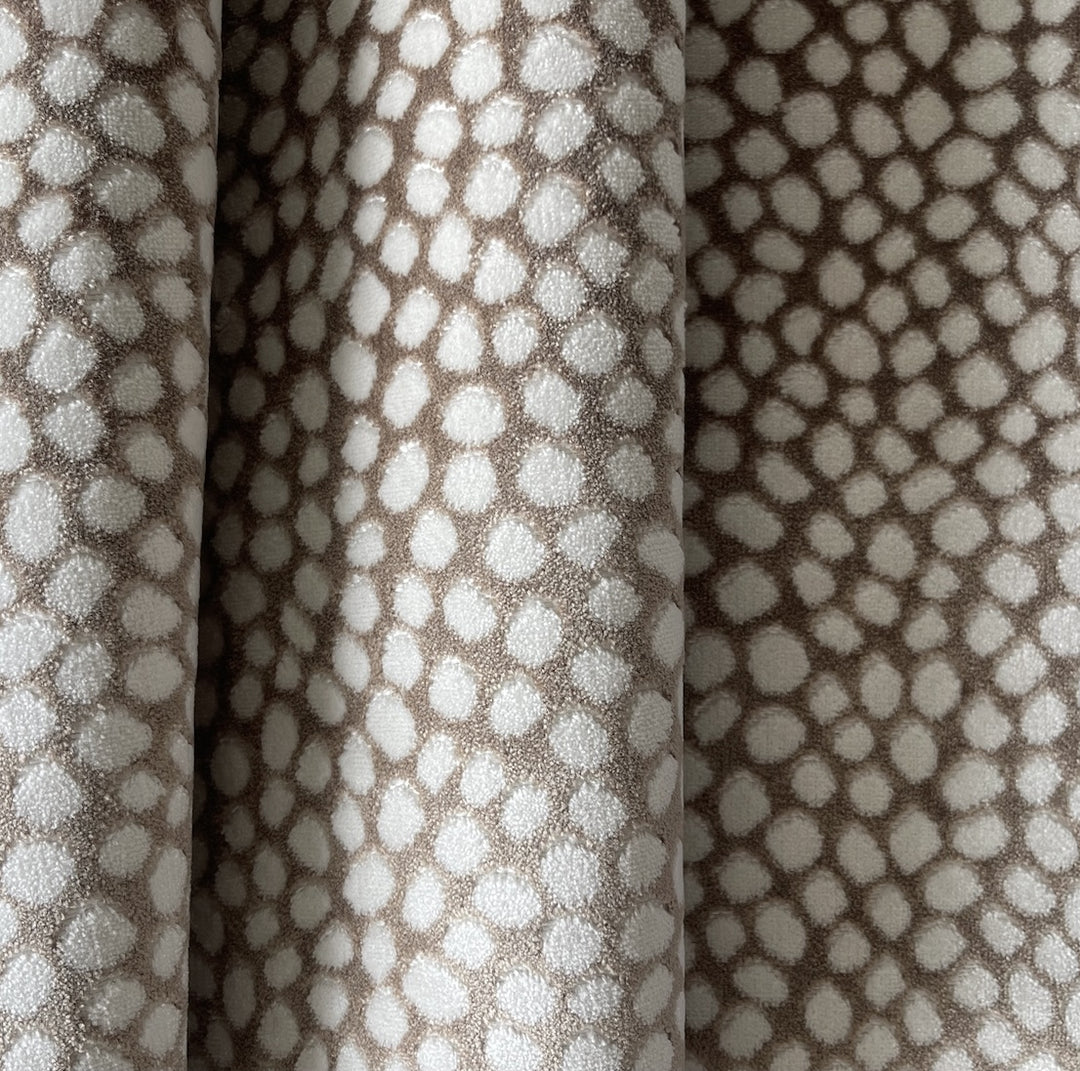Heavy-Weight Snow Dot Viscose Blend Chenille Velvet