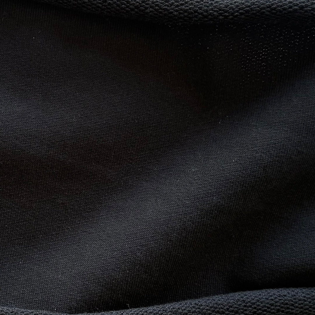 Lighter-Weight Obsidian Cotton French Terry Knit (Made in Canada)