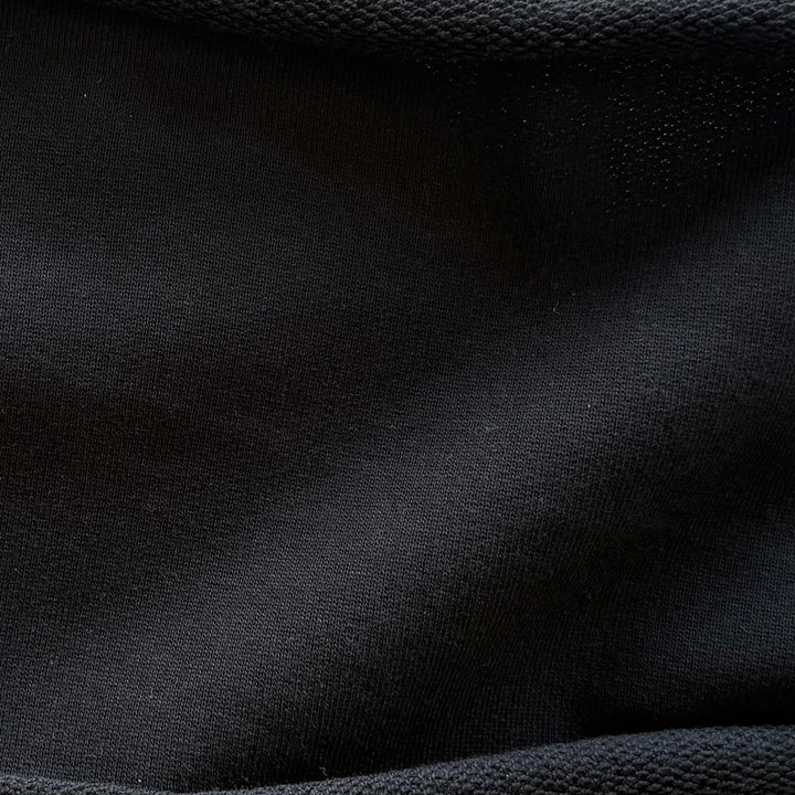 Lighter-Weight Obsidian Cotton French Terry Knit (Made in Canada)