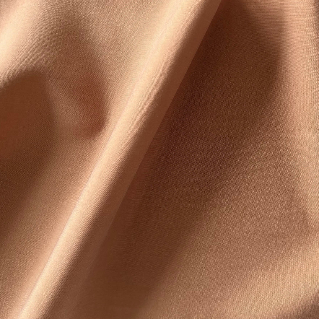 Mid-Weight Fawn Sueded Rayon Viscose Blend Challis (Made in Italy)