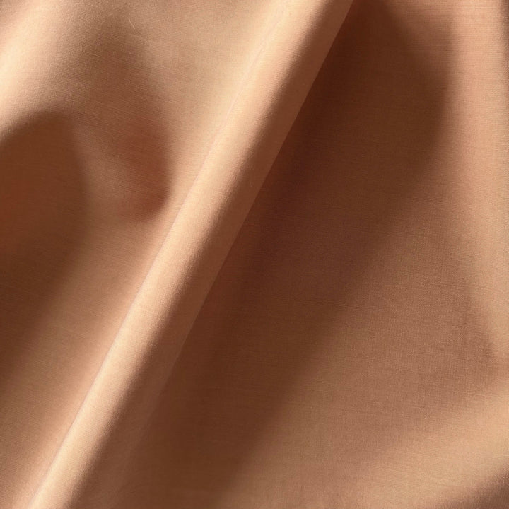 Mid-Weight Fawn Sueded Rayon Viscose Blend Challis (Made in Italy)