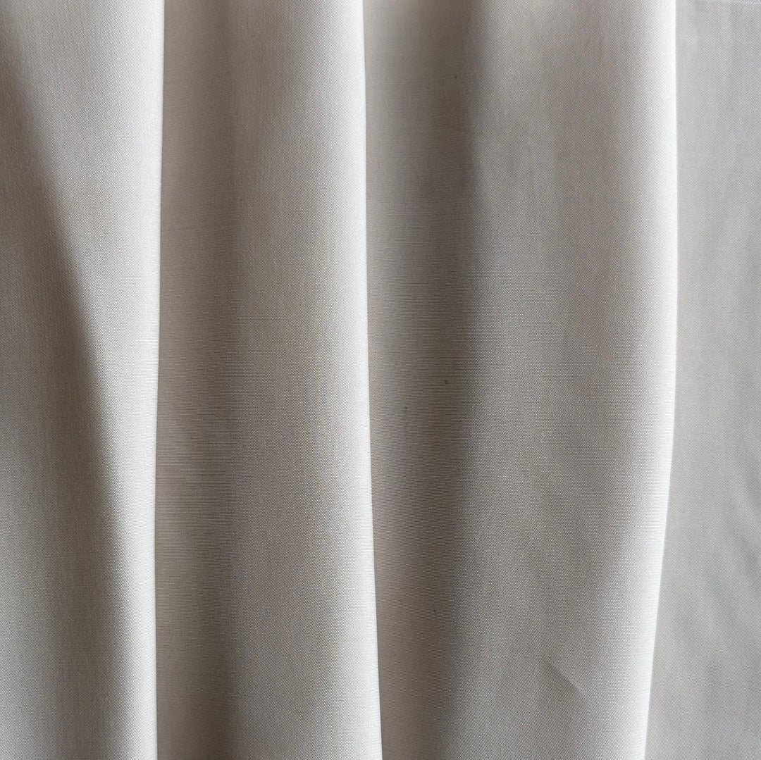 Mid-Weight Cool Oyster Sueded Rayon Viscose Blend Challis (Made in Italy)