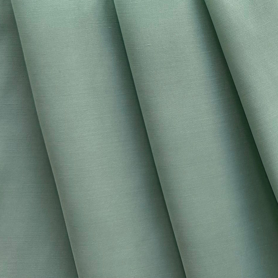 Light to Mid-Weight Aquamint Sueded Rayon Viscose Blend Challis (Made in Italy)